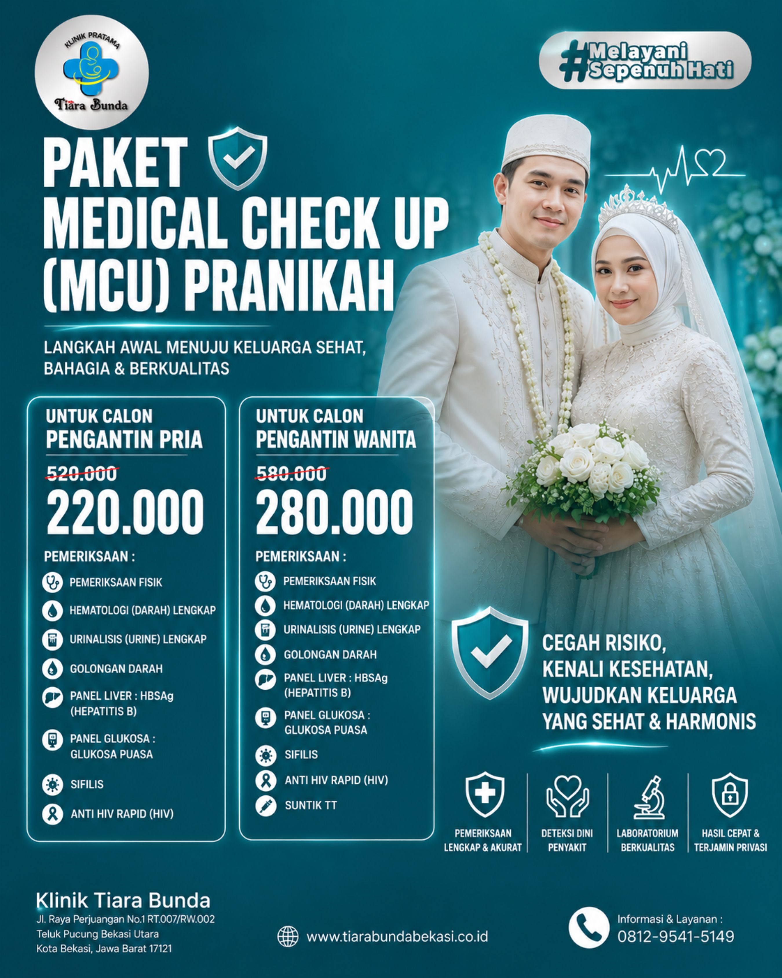 MCU Pranikah & Medical Check Up di Laboratorium Klinik Bekasi Terdekat