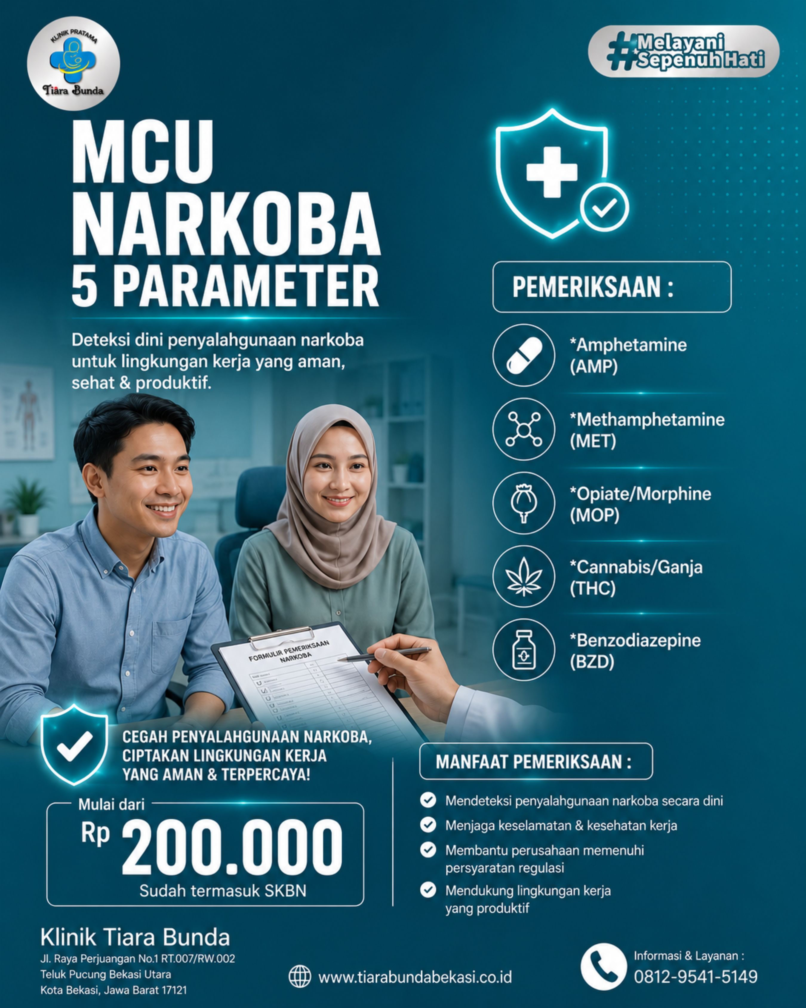 MCU Bekasi: Medical Check Up Narkoba (SKBN) | Laboratorium Klinik Bekasi