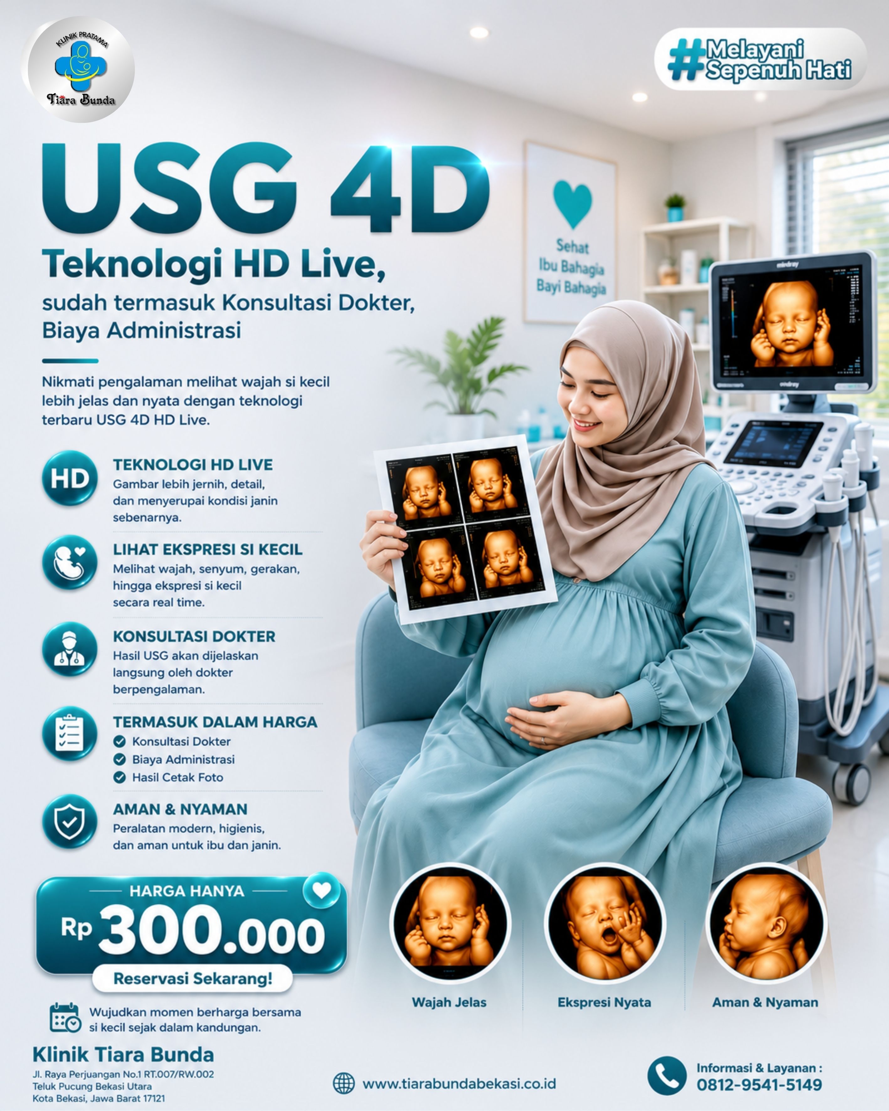USG 4D Terdekat & OBGYN Terdekat di Bekasi Utara | Klinik Tiara Bunda