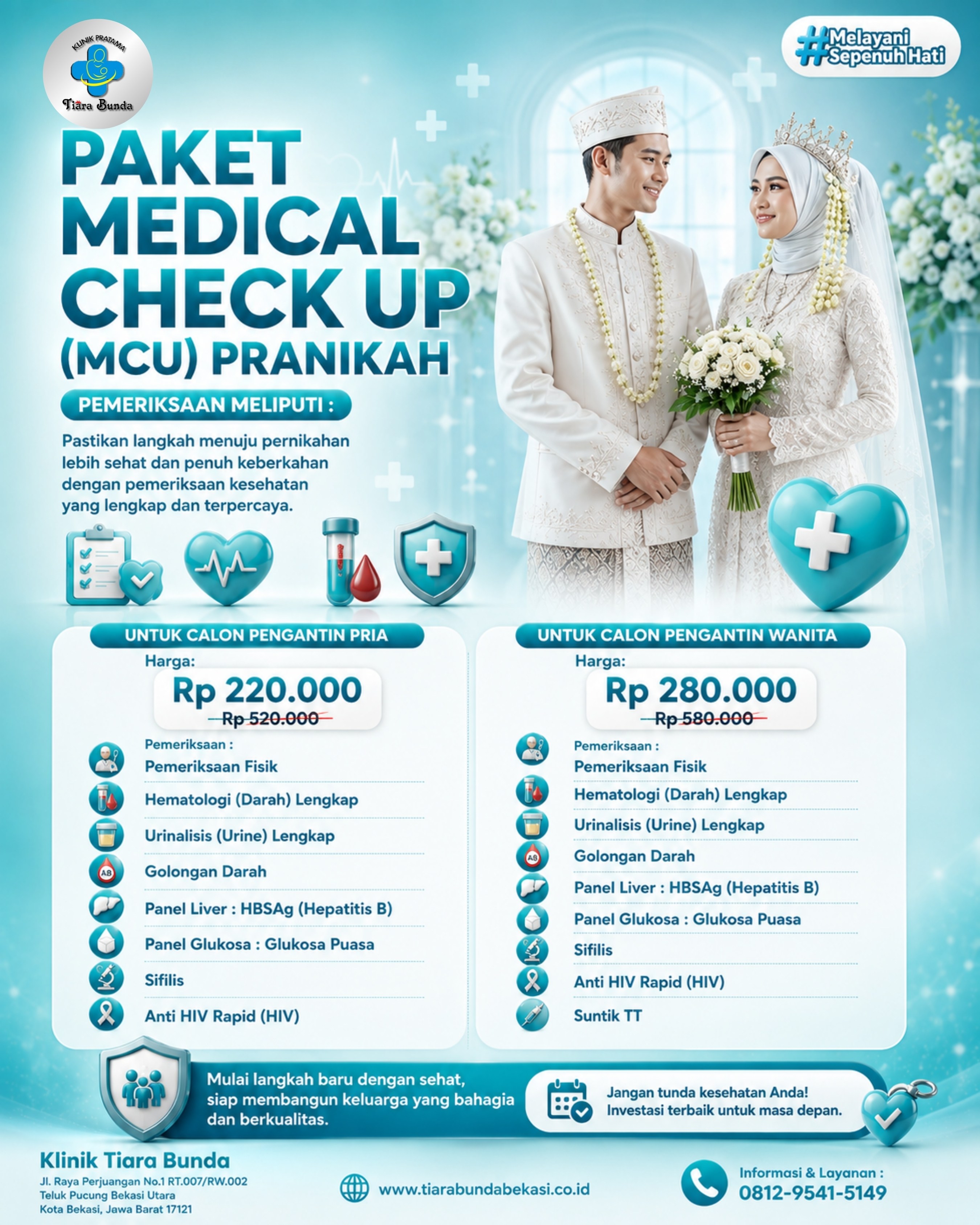 MCU Pranikah & Medical Check Up di Laboratorium Klinik Bekasi Terdekat