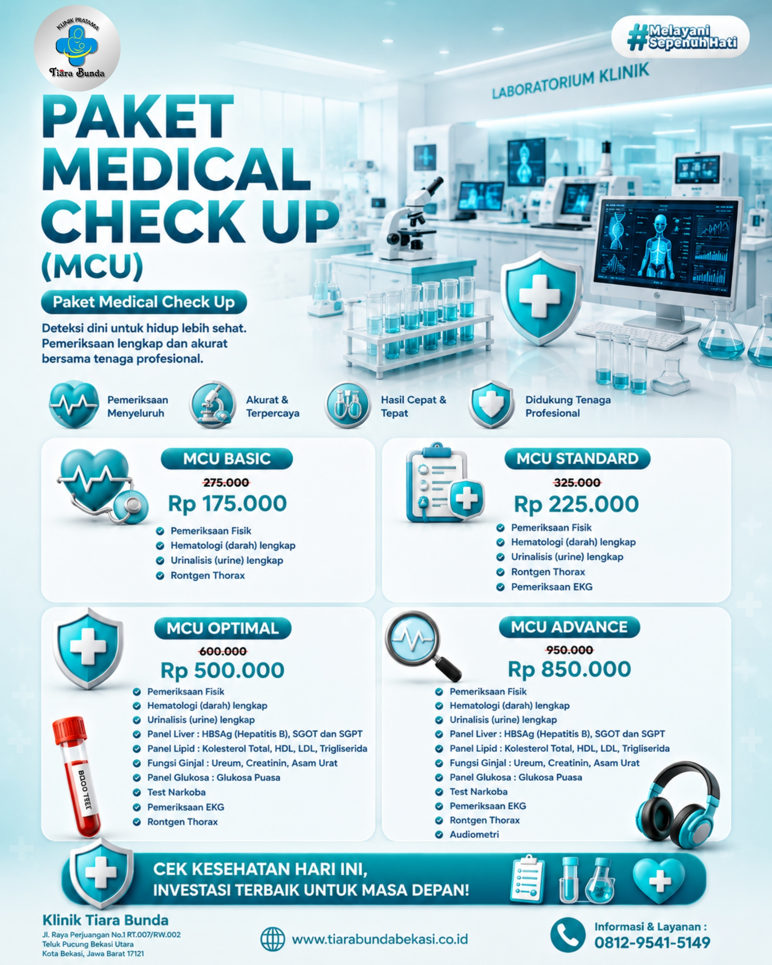Paket MCU Bekasi & MCU Karyawan Bekasi | Laboratorium Klinik Bekasi