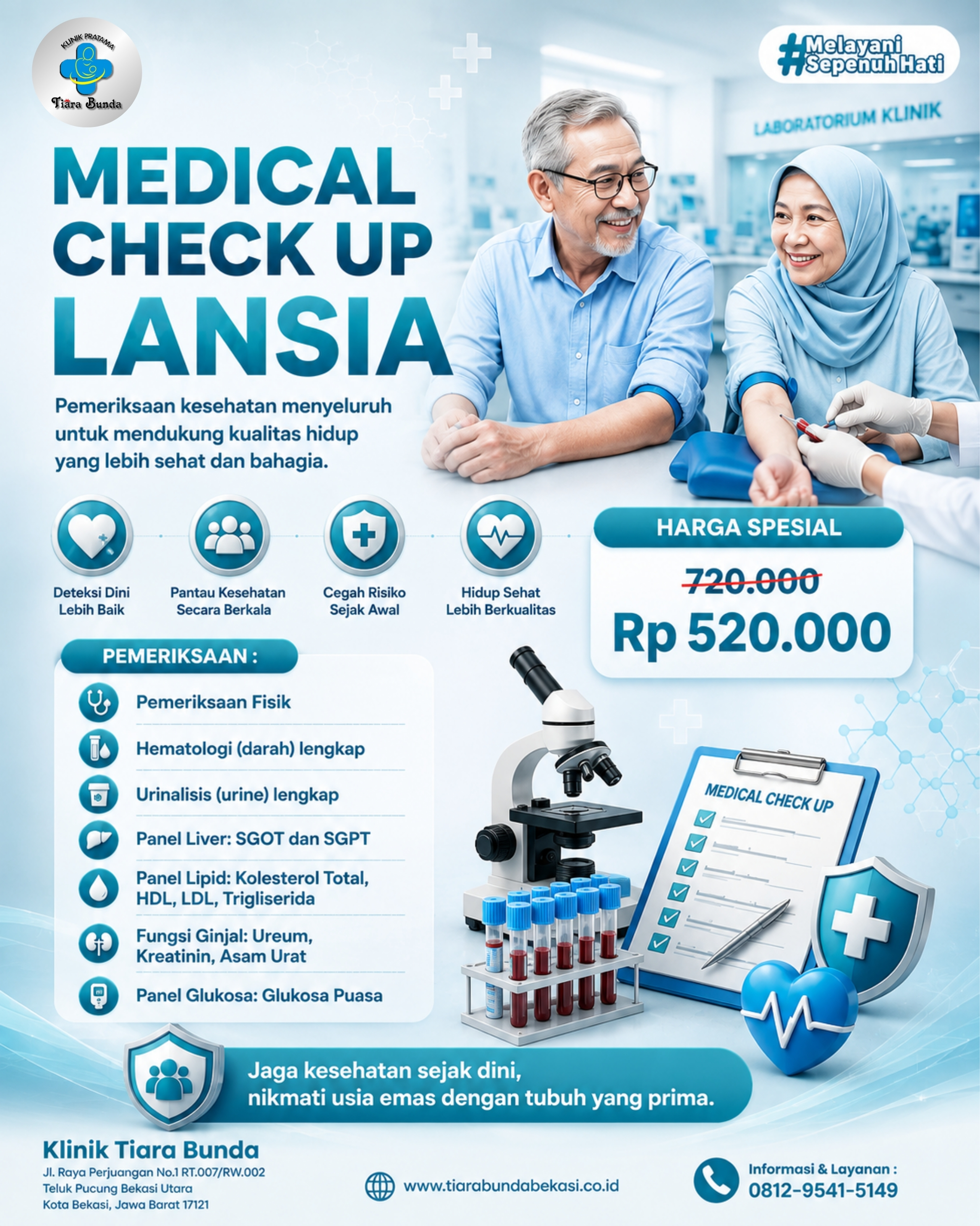 MCU Lansia Bekasi di Klinik Vaksin Bekasi | Klinik Tiara Bunda