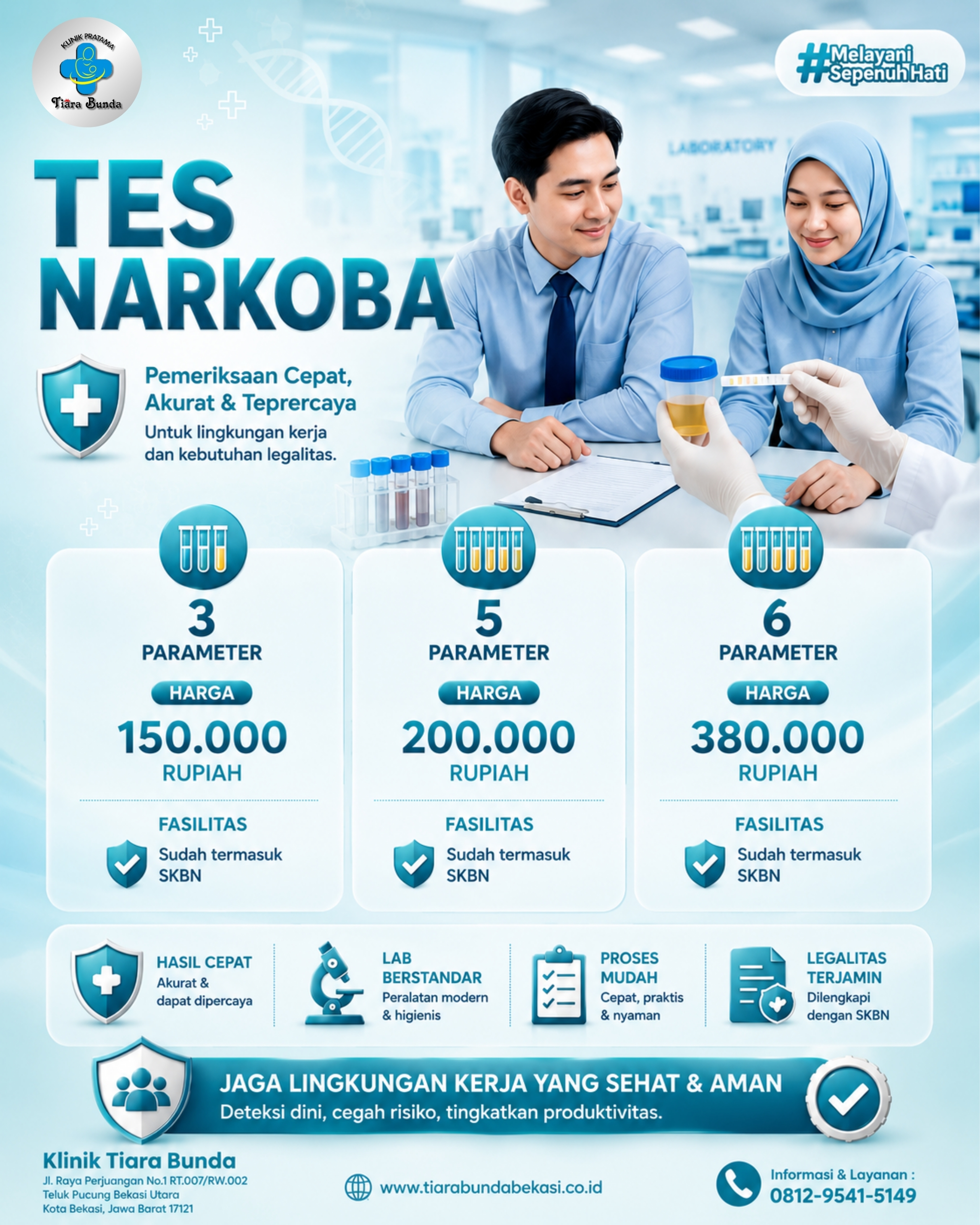 MCU Bekasi: Medical Check Up Narkoba (SKBN) | Laboratorium Klinik Bekasi
