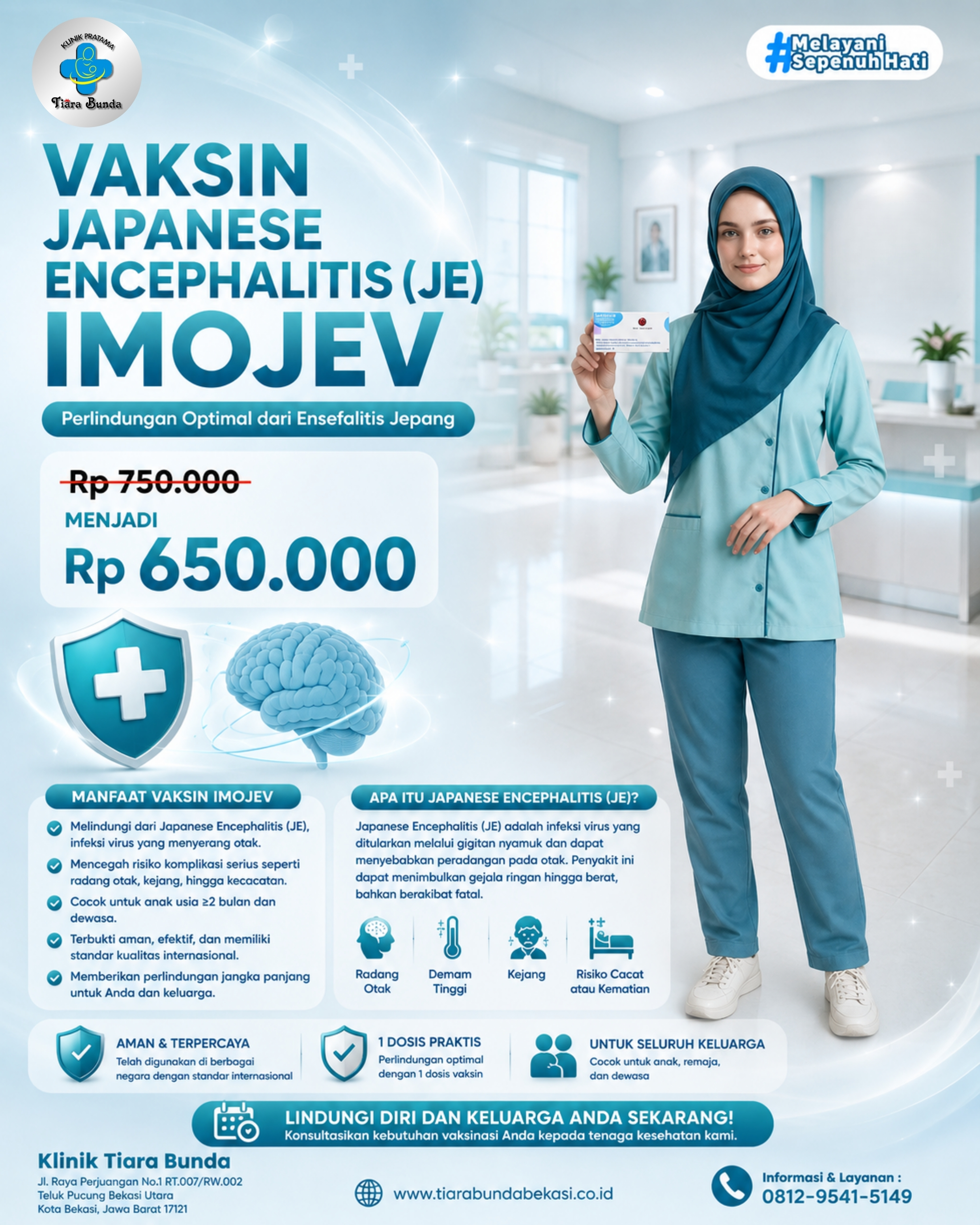 Vaksin JE Imojev: Klinik Vaksin Terdekat di Bekasi Tiara Bunda